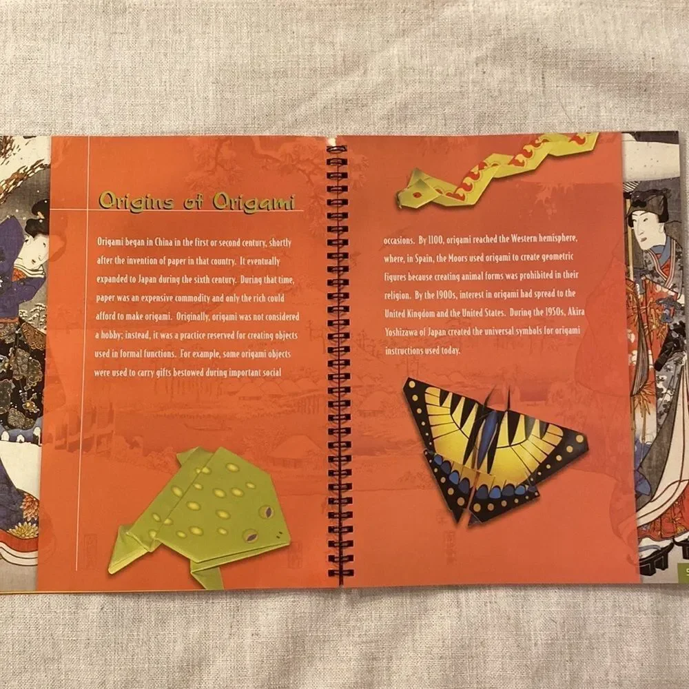 KIDS ART Activity Book Amazing Origami Creations 3 Skill Levels Paper Included